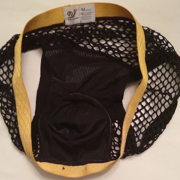 Black and Yellow Mesh Briefs - Picture 6 of 7
